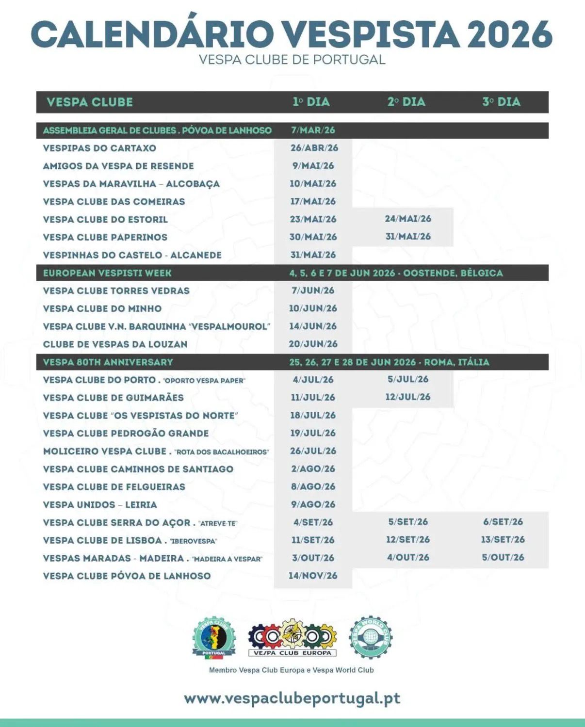 calendario nacional